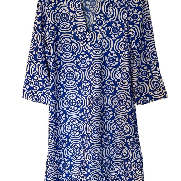 JUDE CONNALLY Kerry Dress in Blue & White - Picture 1 of 5